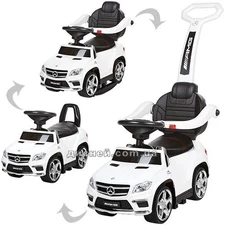 Детская каталка-толокар M 3186 L-1 Mercedes, мягкое сиденье, белый